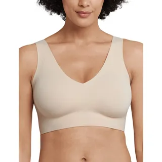 Schiesser Damen nahtloses Bustier mit herausnehmbaren Pads - Invisible Soft, Sand_170364, 46