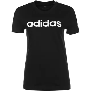 adidas Essentials Slim Logo T-Shirt Schwarz/Weiß XS