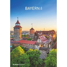 Bayern 2024 - Bild-Kalender 23,7x34 cm - Regional-Kalender - Wandkalender - mit Platz für Notizen - Alpha Edition