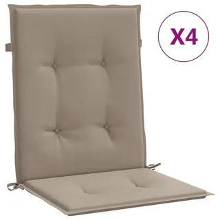 vidaXL Gartenstuhlauflagen für Niedriglehner 4 Stk. Taupe 100x50x3 cm - Taupe