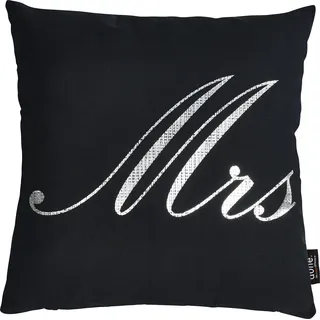 Done. Dekokissen Stone Mrs 45 x 45 cm Silber