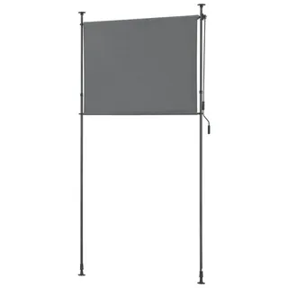 pro.tec Senkrechtmarkise 120 x 270 cm Dunkelgrau Polyester