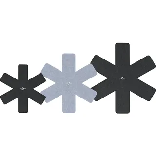 Küchenprofi Cook Pfannenschutz-Set | 3-teilig | 3X Pfannenschoner Filz, Ø 26 / Ø 32 / Ø 38 cm | hitzebeständig | Passgenau zuschneidbar | Schutz für Antihaftbeschichtungen | Topfschoner Stapelschutz