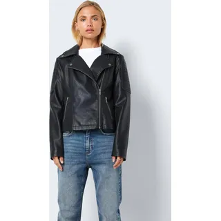 Noisy May NMRebel PU Jacket Frauen Kunstlederjacke schwarz (27000741)