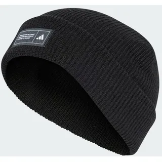 adidas Unisex Essentials Cuffed Beanie, Black/White, XXS