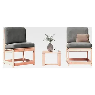 3-teiliges Garten-Lounge-Set aus Douglasien-Massivholz