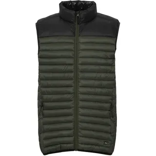 Blend 20714367 Outerwear Herren Weste Steppweste Outdoor Weste leicht gesteppte Winterweste mit Stehkragen und Color-Bock Optik Regular Fit, Größe:XL, Farbe:Rosin (190509)