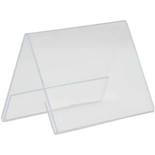 Securit - Acryl-Aufsteller - Format DIN A7 - Für Bars, Restaurants, Cafés, Geschäfte - Transparentes Acryl, Hell