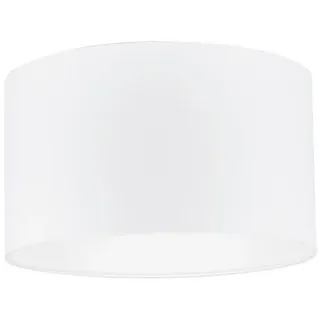 Leuchtenschirm , Weiß , Metall, Textil , zylindrisch , E27 , 24 cm , Lampen & Leuchten, Leuchtenzubehör, Lampenschirme