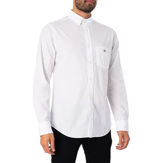 GANT Reg POPLIN Shirt Hemd, Weiß,4XL