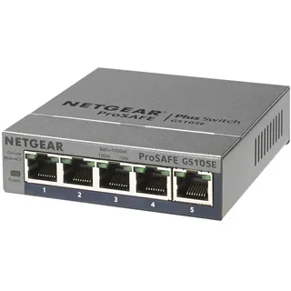 Netgear GS105E Managed Switch 5 Port Gigabit Ethernet LAN Switch Plus