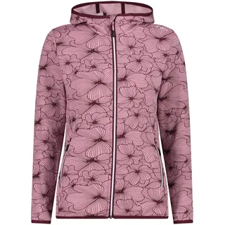 CMP Damen Fleecejacke Woman Jacket Fix Hood 33E5946-54CN 34 - Fard Mel.-Plum - 34