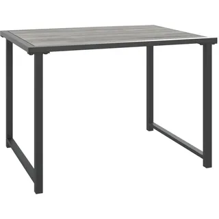 vidaXL Gartentisch Anthrazit 55x40x37 cm Stahl - Grau
