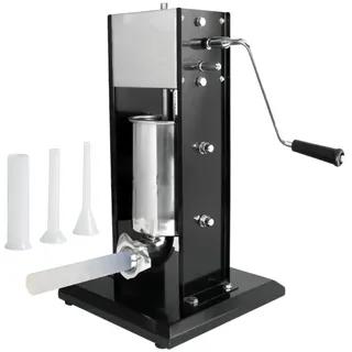 Louis Tellier | Vertikaler professioneller Wurstfüller aus Edelstahl | Höchste Qualität | 3 Trichter | 2 Geschwindigkeitsmodelle | Fleischmaschine | 30 x 58 x 71 cm
