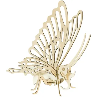 Pebaro 860/4L Holzbausatz Schmetterling Lasercut, 3D Puzzle, Holzpuzzle