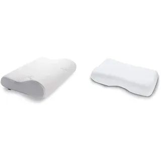 TEMPUR Original Schlafkissen, ergonomisches Nackenstützkissen für Seiten- und Rückenschläfer, Weiß, L (31 x 50 x 11,5/8,5 cm) Jersey-Bezug für SCHLAFKISSEN Millennium/Original S/M/L/XL weiß