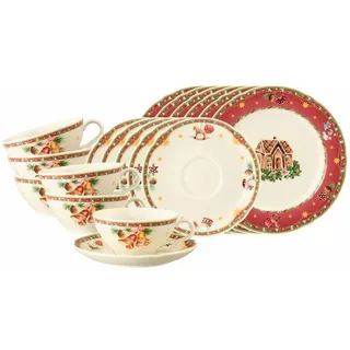 SELTMANN WEIDEN Teeservice Marieluise Weihnachtsnostalgie 18-tlg. creme