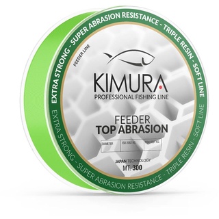 KIMURA Unisex – Erwachsene Feeder Top Abrieb Angelschnur, grün, 0.280