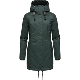 Ragwear Damen, Mantel Lange warme Winterjacke Tunned YOUMODO Dark Green23 Gr. M - M
