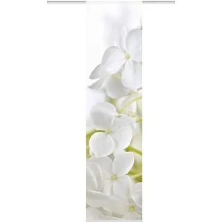 Home fashion 87353-701 Schiebevorhang Digitaldruck Lynton, Dekostoff Seidenoptik, 245 x 60 cm, weiß