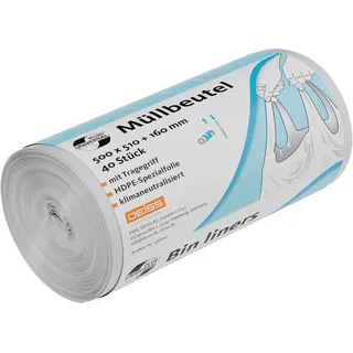 Deiss UNIVERSAL PLUS Müllbeutel 30,0 l transparent 9 μm, 40
