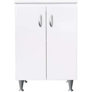 Basis Negrari Eco FB6002 Mobil Holz Füße Montiert Weiß International 60x50 H85 X