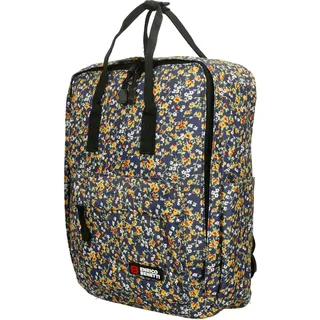 Christian Wippermann hochwetiger großer Herren Damen Rucksack City Bag Cityrucksack Tasche Blumen-Blau - Blau