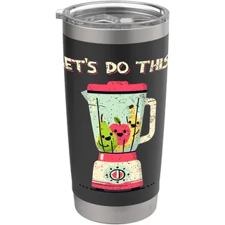 Kawaii Blender Frucht-Smoothie Gesunde Motivation Doppelwandiger Edelstahl-Thermobecher
