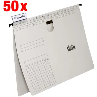 dots Hängehefter Karton lichtgrau 1 x kaufmännische Heftung, 50 St.