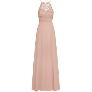 APART Fashion Abendkleid aus Chiffon und Spitze, pink, S, Rosa