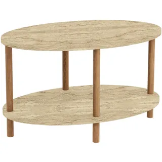 [en.casa] Højreby Beige Buche 70 x 44 x 43 cm