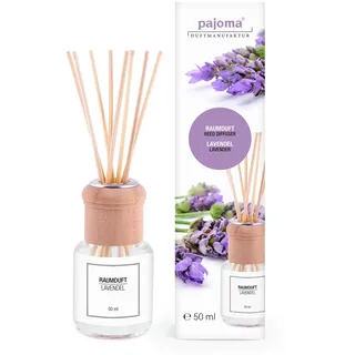 pajoma® Raumduft 50 ml inkl. Duftstäbchen, Lavendel Flüssigkeit