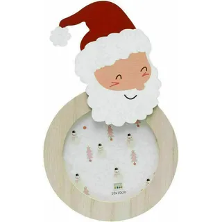 Deknudt S66FK1 Weihnachtsschmuck aus Holz Weihnachtsmann Natur