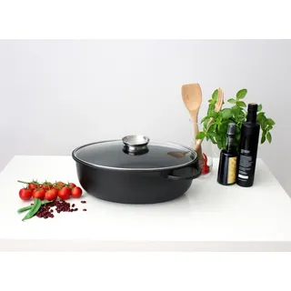 Aluguss-Bräter 7,8L mit Aromadeckel Schmortopf Bratentopf Kochtopf topf