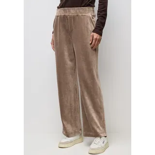 STREET ONE Cordhose Straight Leg Silk Braun 36
