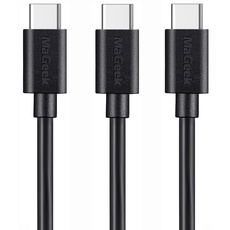 MaGeek® [3 Stücke, 1,0 Meter USB Typ C Kabel auf USB 2.0 für Samsung Galaxy S8, S8 Plus, Nexus 6P, LG G6, neues MacBook, Google Pixel XL, OnePlus und mehr [Schwarz]