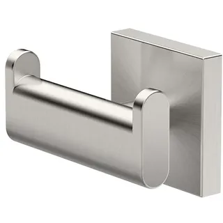 Gatco 4075A Elevate Double Robe Hook, Satin Nickel