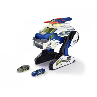 DICKIE Toys - Polizei-Fahrzeug Police Bot (35 cm) futuristisches Polizeiauto (groß) mit Transform-Funktion - weiteren Features, Spielzeug Licht Sound für Kinder ab 3 Jahren,