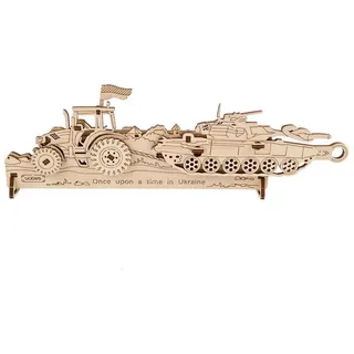 Ugears 3D-Holzpuzzle "Brave UA" Traktor