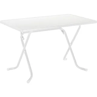 BEST Freizeitmöbel Primo Klapptisch 110 x 70 x 70 cm weiß