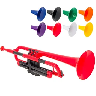 pInstruments pTrumpet PTRUMPET1R Trompete, Kunststoff, Rot