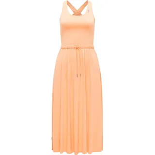 Shirtkleid RAGWEAR "Shirtkleid Mauglia YOUMODO", Damen, Gr. M, N-Gr, orange (peach), Obermaterial: 68% Modal CMD. 32% Polyester PES., Kleider Shirtkleid