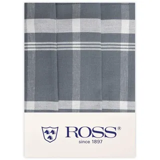 Ross - Exclusiv - Geschirrtücher Halbleinen - 0910-3er-Pack (50 x 70cm Grau)