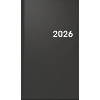 Brunnen Taschenkalender Mod. 756 '26 | A6, Kunststoff, schwarz
