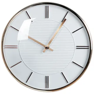 Beliani Wanduhr DAROCA 34 cm Weiß