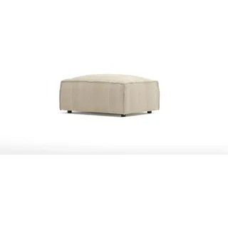 s-style möbel Hocker, Sitzhocker Puff Pouf Fußhocker Gepolstert Sitzpouf Polsterhocker für Wohnzimmer, Schlafzimmer 93 x 77 x 46 cm, Beige,