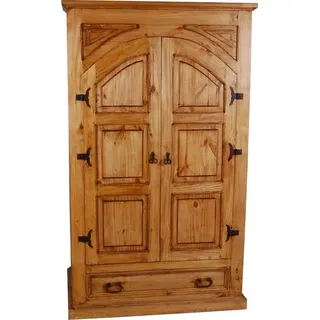 MiaMöbel Mexico Schrank - klein Massivholz Pinie Mexiko Möbel Mexikanisch
