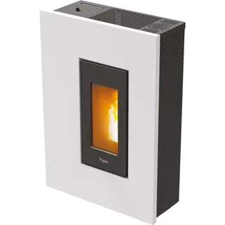 PEGASO Pelletofen Madison Stahl Weiß 5,3 kW mit Automatik