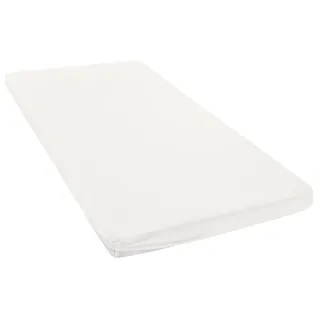 OTTO home Spannbettlaken Baumwolle-Mikrofaser-Jersey 90 x 200 - 140 x 200 - 180 x 200 cm wollweiß