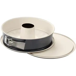 Dr. Oetker Springform mit Flach- und Rohrboden Ø 28 cm BACK-TREND, Kuchenform mit 2 Böden, runde Backform